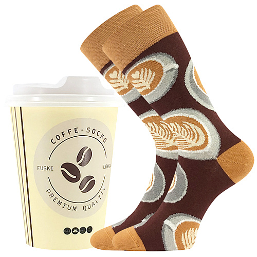 ponožky Coffee - balení 2 (Lonka)