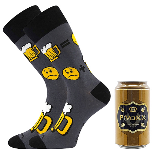 ponožky PivoXX + plechovka vzorE (Voxx)