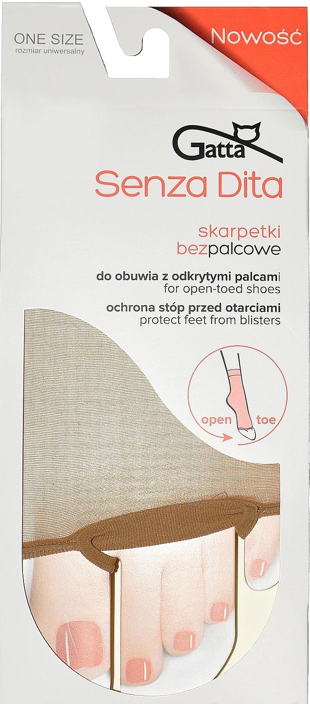 Senza Dita-ponožky bezpalcové 10DEN (Gatta)