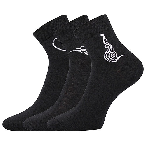 ponožky Tatoo 3ks - černá (Boma)