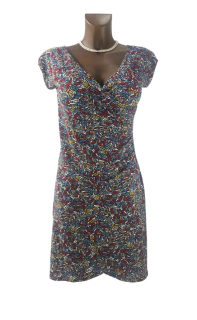 MIKA zavinovací šaty Mozaika barevná (Lola)