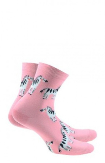 ponožky dámské W84 - vzor 243 - zebra (Wola)