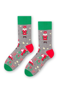 pánské ponožky vánoční 136 vzor 130 - šedá (Steven)