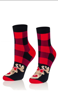 ponožky vánoční 0365 S03 - černá (Intenso)