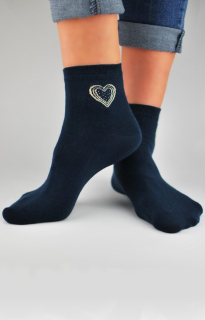 ponožky dámské SB027 - srdce (Noviti)