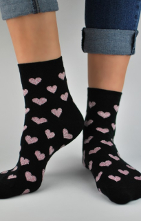 ponožky dámské SB026 - srdce (Noviti)