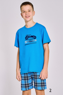 pyžamo chlapecké Owen 3196 - tm. modrá (Taro)